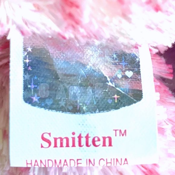 2002 4577 Valentine's Pink Smitten Retired Ty Beanie Baby Teddy Bear Plush MWMT - Picture 6 of 7